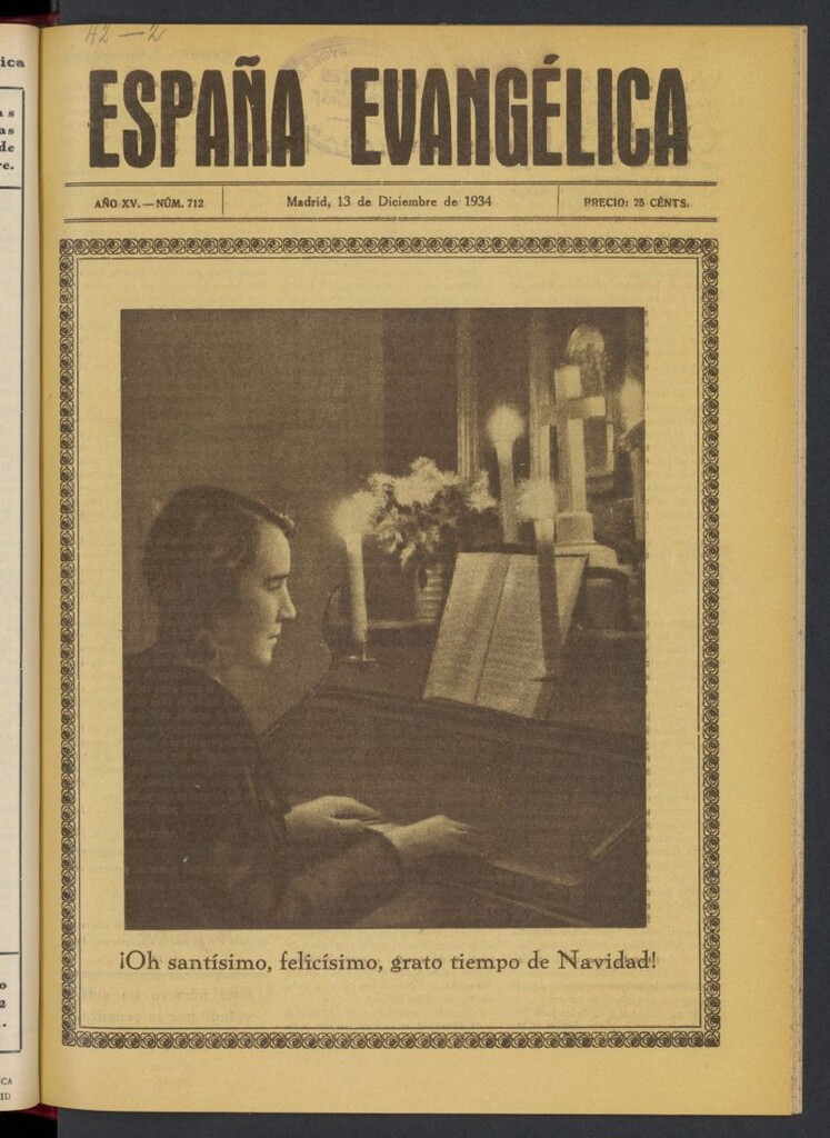 Miniatura de España Evangélica del 13 de diciembre de 1934, nº 712