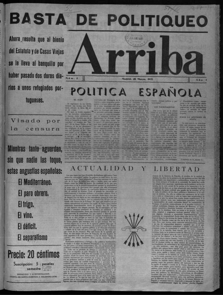 Miniatura de Arriba del 28 de marzo de 1935