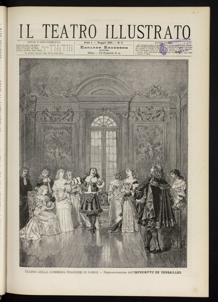 Miniatura de Il Teatro illustrato de mayo de 1881, nº 5