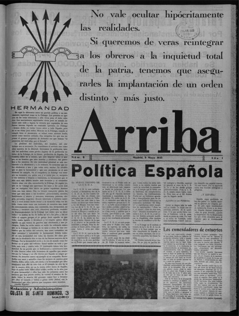 Miniatura de Arriba del 9 de mayo de 1935