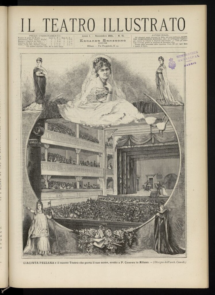 Miniatura de Il Teatro illustrato de noviembre de 1881, nº 11