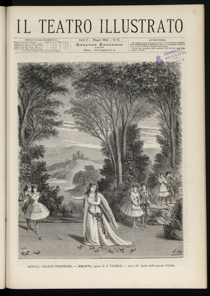 Miniatura de Il Teatro illustrato de mayo de 1882, nº 17