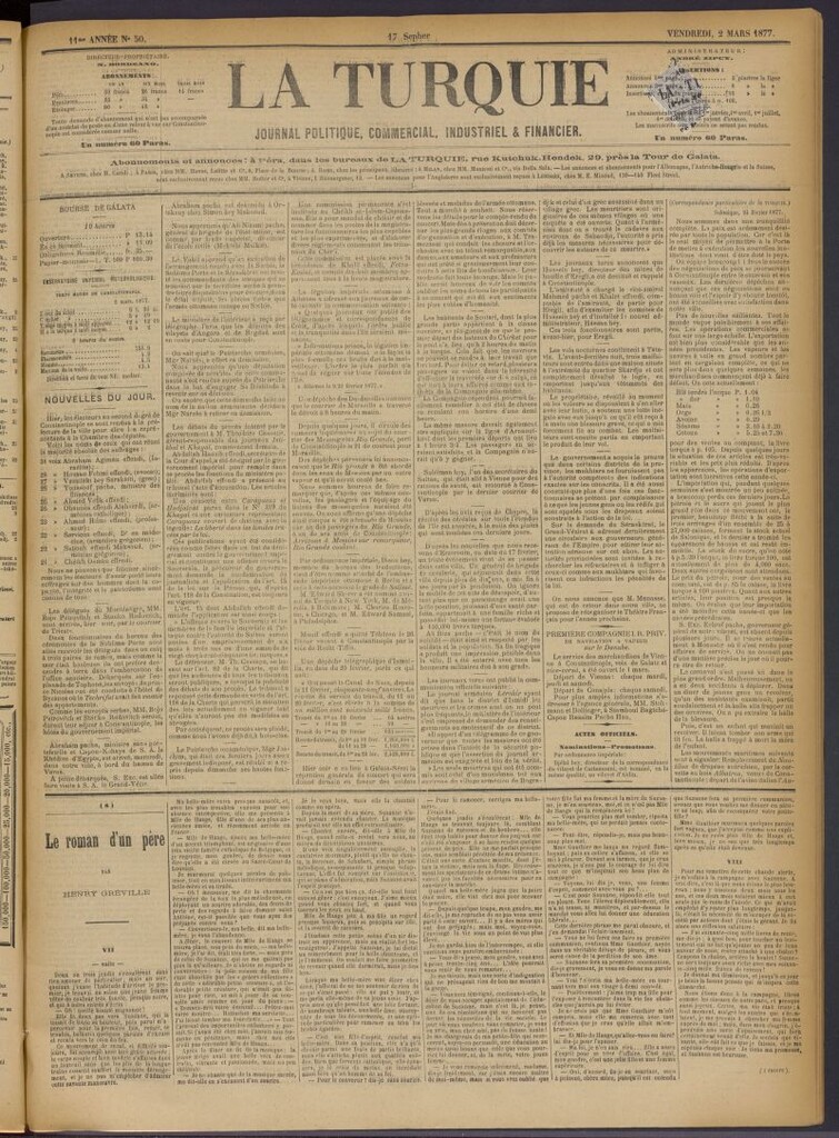 Miniatura de La Turquie del 2 de marzo de 1877, nº 50