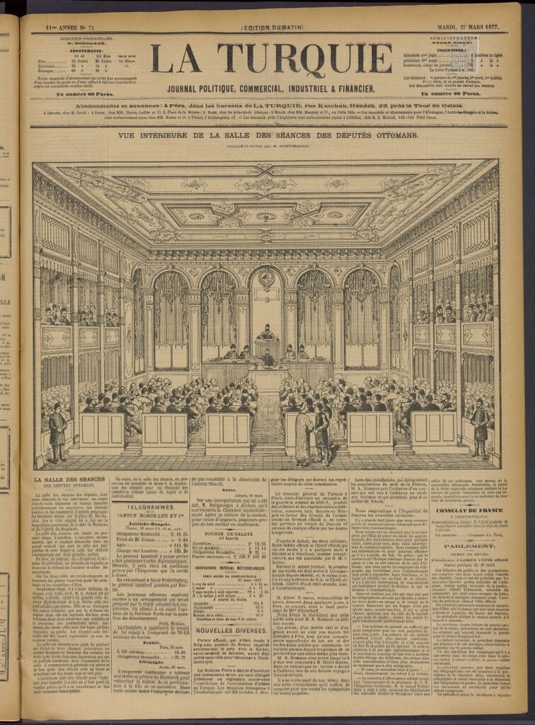 Miniatura de La Turquie del 27 de marzo de 1877, nº 71