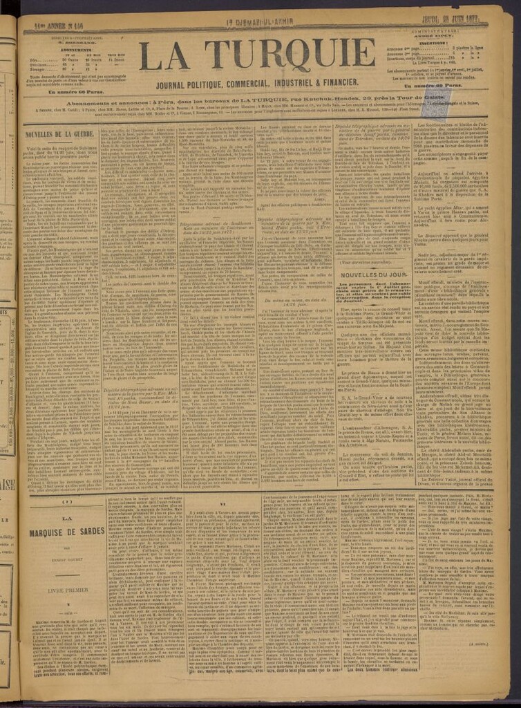 Miniatura de La Turquie del 28 de junio de 1877, nº 146