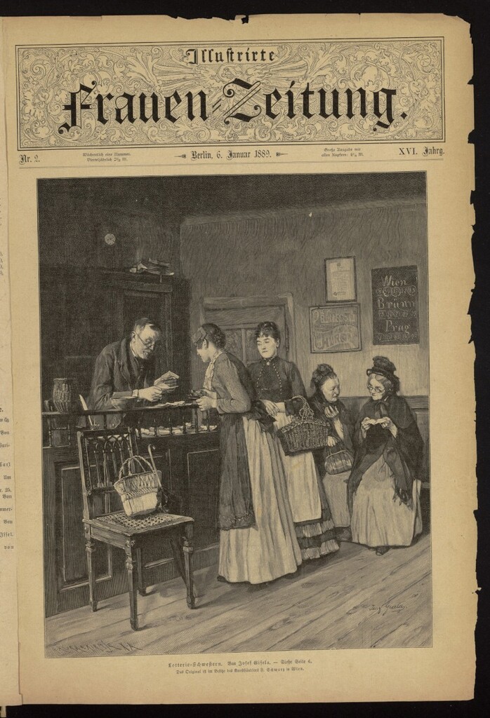 Miniatura de Illustrierte Frauen Zeitung del 6 de enero de 1889, nº 2