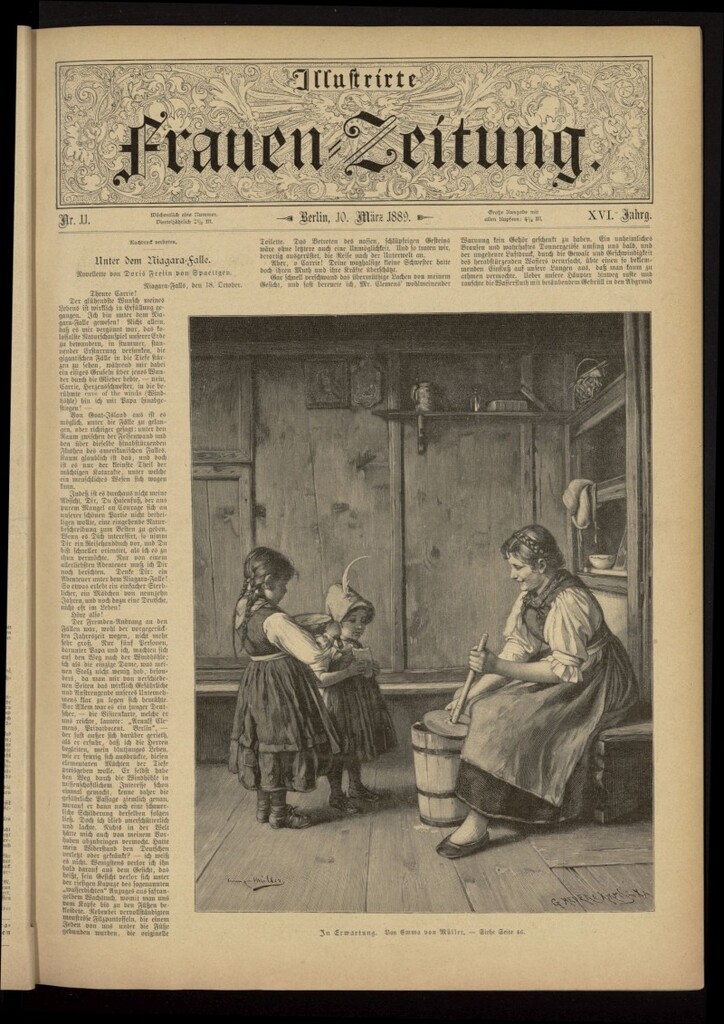 Miniatura de Illustrierte Frauen Zeitung del 10 de marzo de 1889, nº 11
