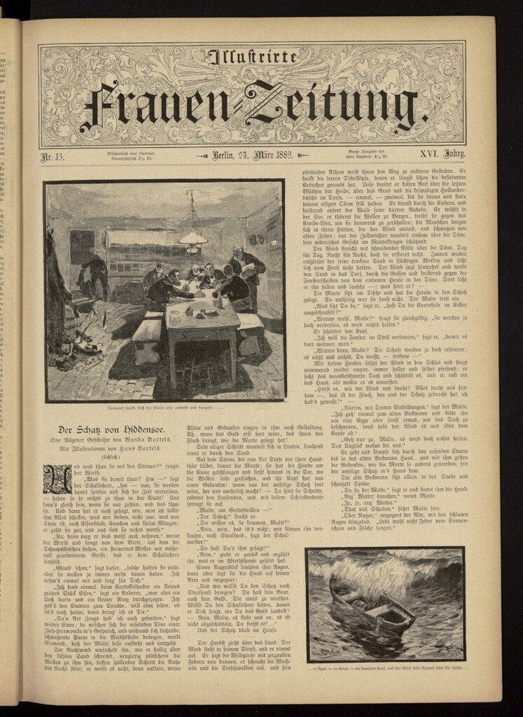 Miniatura de Illustrierte Frauen Zeitung del 24 de marzo de 1889, nº 13