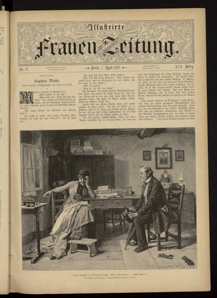 Miniatura de Illustrierte Frauen Zeitung del 7 de abril de 1889, nº 15