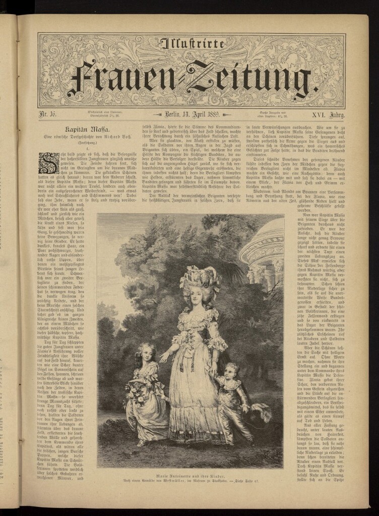 Miniatura de Illustrierte Frauen Zeitung del 14 de abril de 1889, nº 16