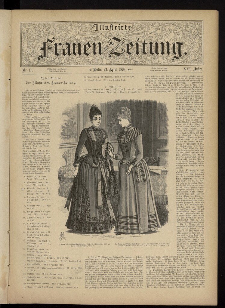 Miniatura de Illustrierte Frauen Zeitung del 21 de abril de 1889, nº 17