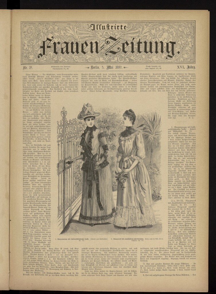 Miniatura de Illustrierte Frauen Zeitung del 5 de mayo de 1889, nº 19