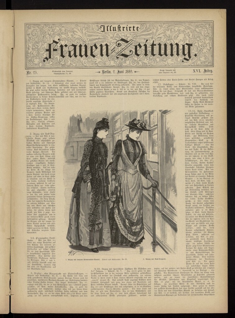 Miniatura de Illustrierte Frauen Zeitung del 2 de junio de 1889, nº 23