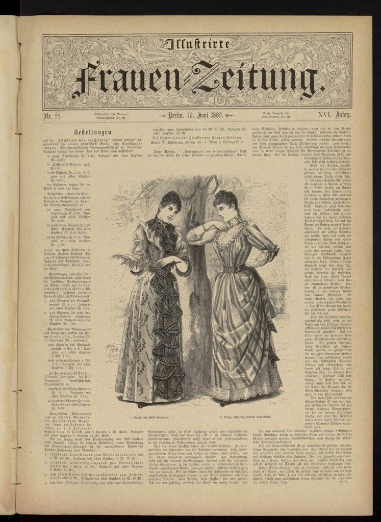Miniatura de Illustrierte Frauen Zeitung del 16 de junio de 1889, nº 25