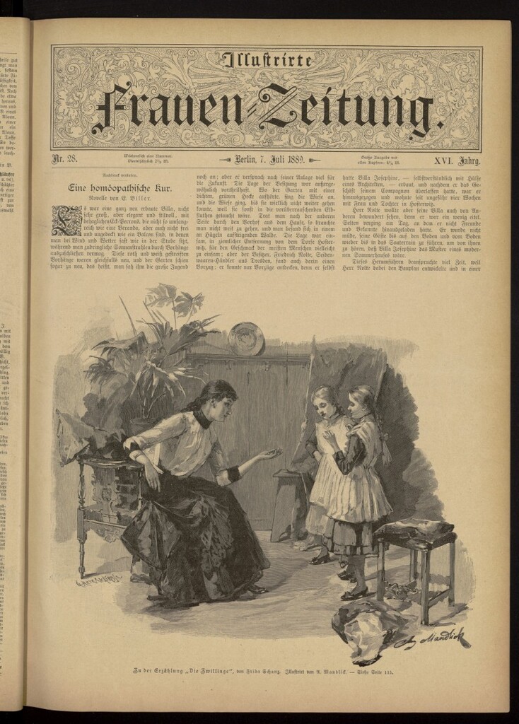 Miniatura de Illustrierte Frauen Zeitung del 7 de julio de 1889, nº 28
