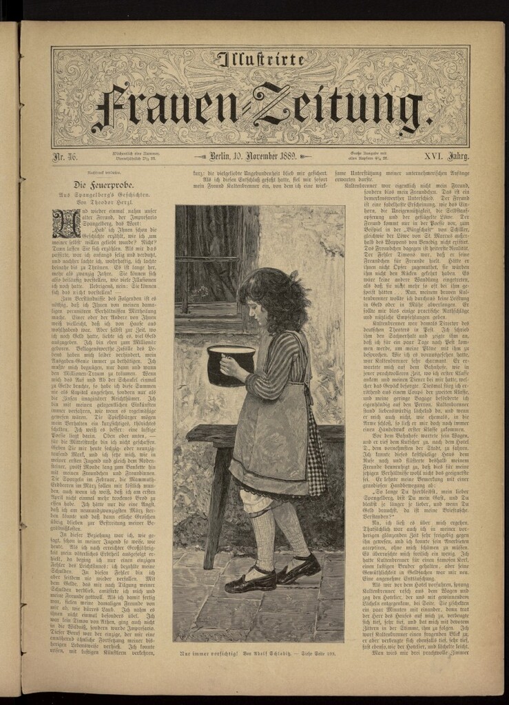 Miniatura de Illustrierte Frauen Zeitung del 10 de noviembre de 1889, nº 46
