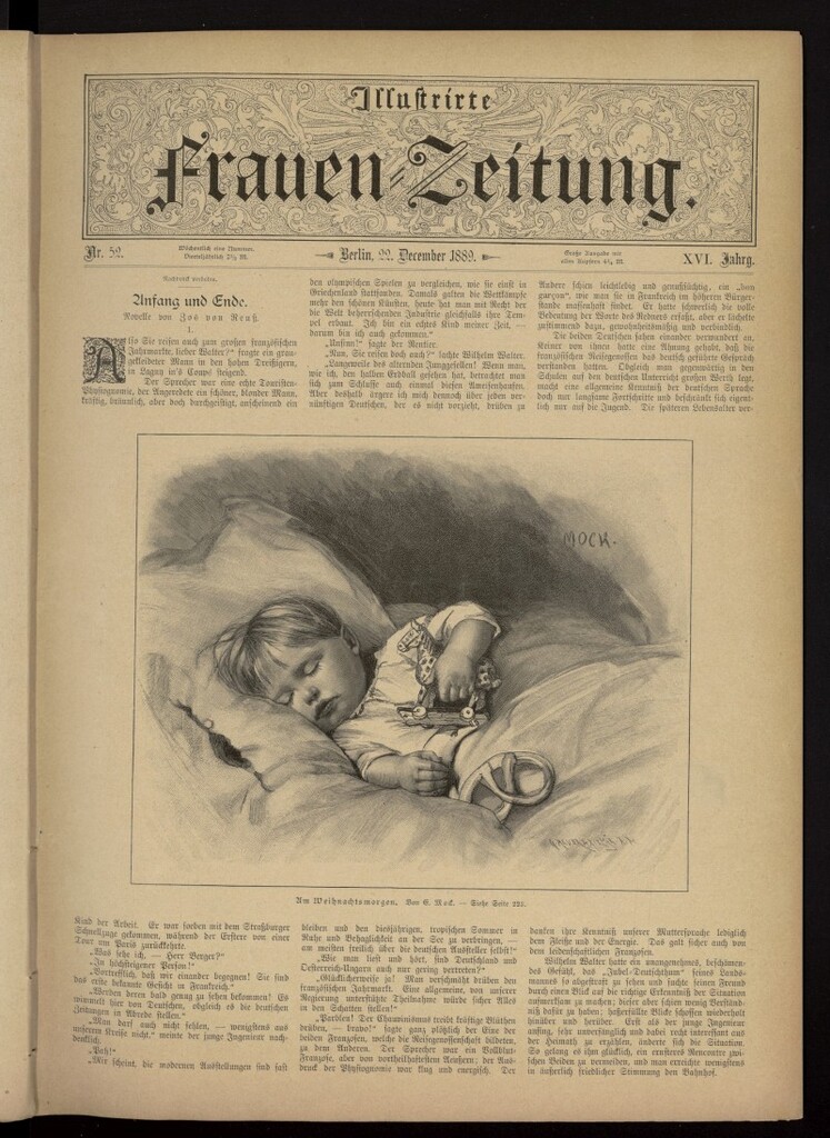 Miniatura de Illustrierte Frauen Zeitung del 22 de diciembre de 1889, nº 52