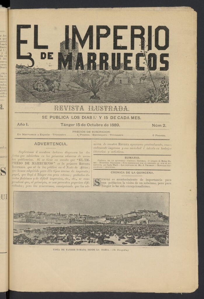 Miniatura de El Imperio de Marruecos del 15 de octubre de 1889, nº 2