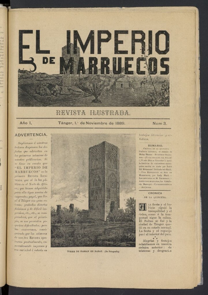 Miniatura de El Imperio de Marruecos del 1 de noviembre de 1889, nº 3