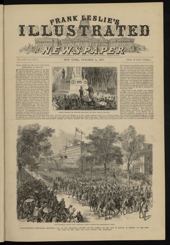Miniatura de Frank Leslie´s Illustrated Newspaper del 6 de octubre de 1877, nº 1,149