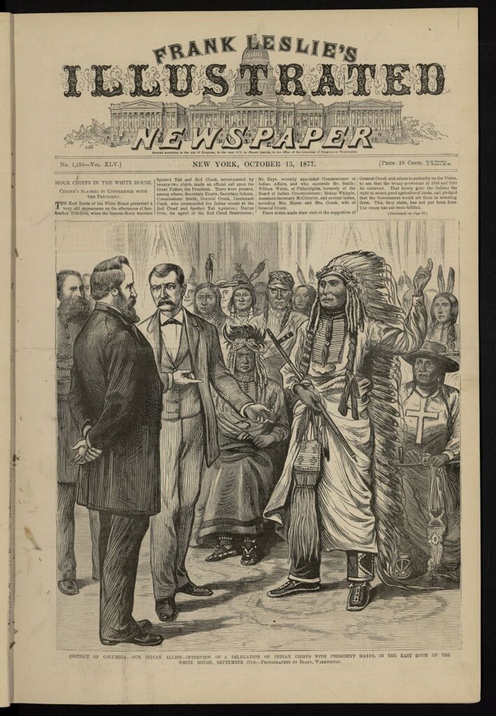 Miniatura de Frank Leslie´s Illustrated Newspaper del 13 de octubre de 1877, nº 1,150