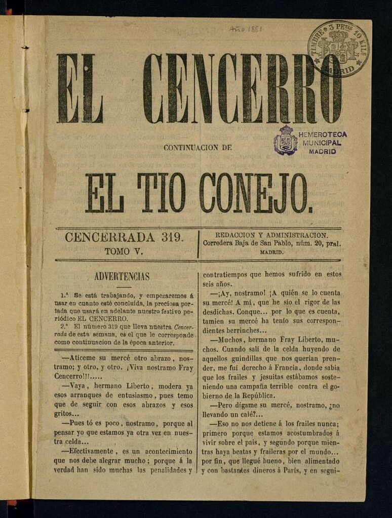 Miniatura de El cencerro.