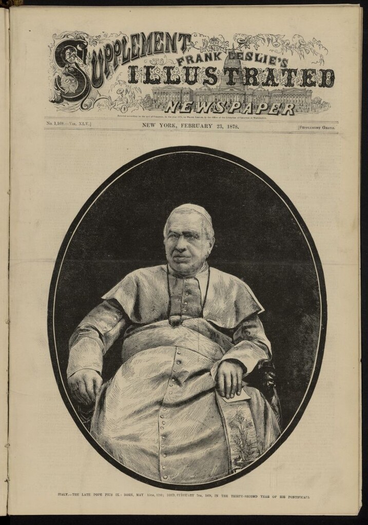 Miniatura de Frank Leslie´s Illustrated Newspaper del 23 de febrero de 1878, suplemento al nº 1,169