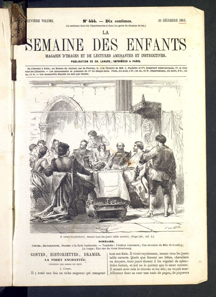 Miniatura de La Semaine des Enfants del 30 de diciembre de 1863, nº444