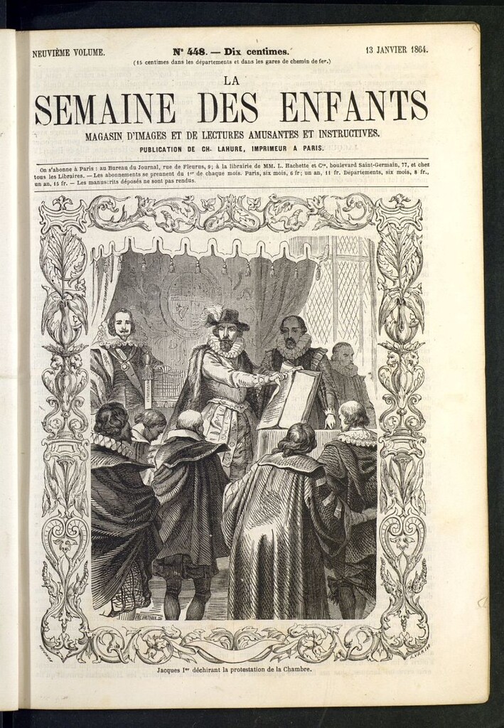 Miniatura de La Semaine des Enfants del 13 de enero de 1864, nº 448