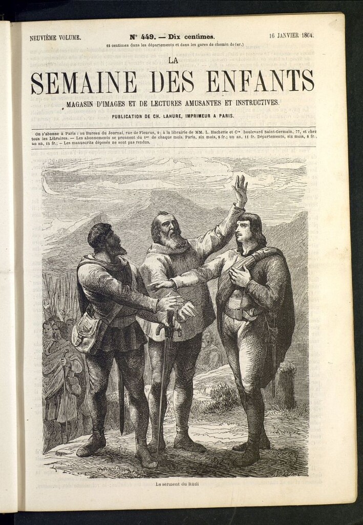 Miniatura de La Semaine des Enfants del 16 de enero de 1864, nº 449