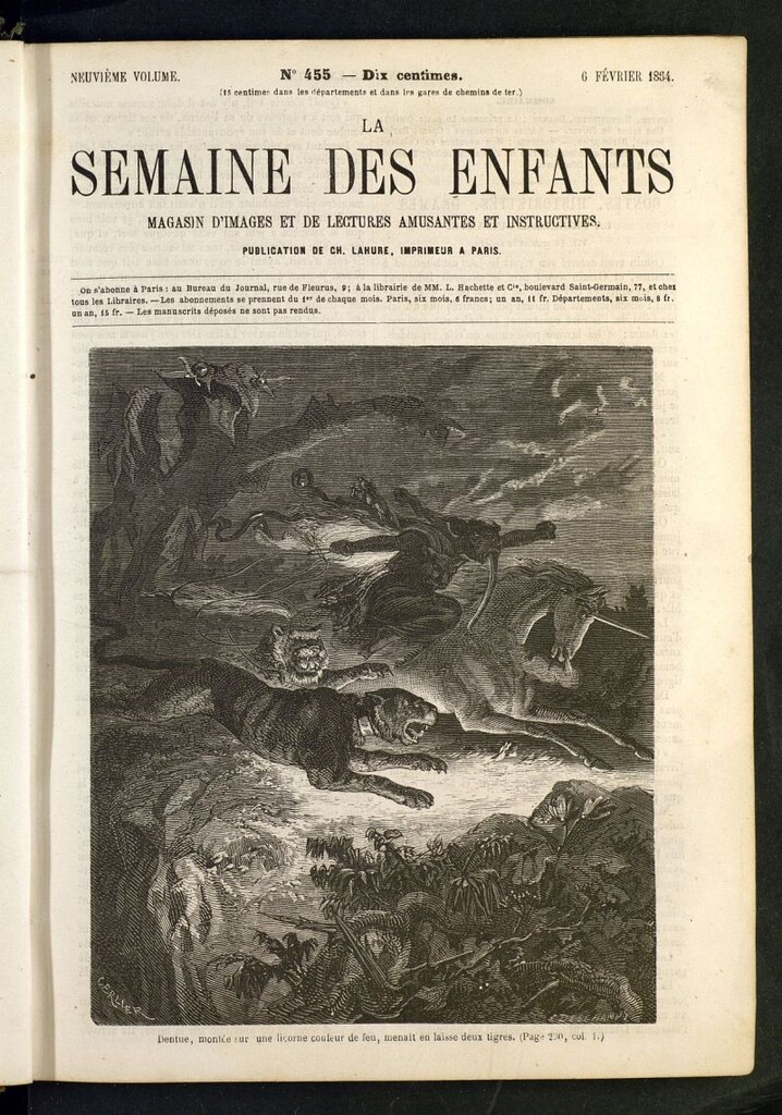 Miniatura de La Semaine des Enfants del 6 de febrero de 1864, nº 455