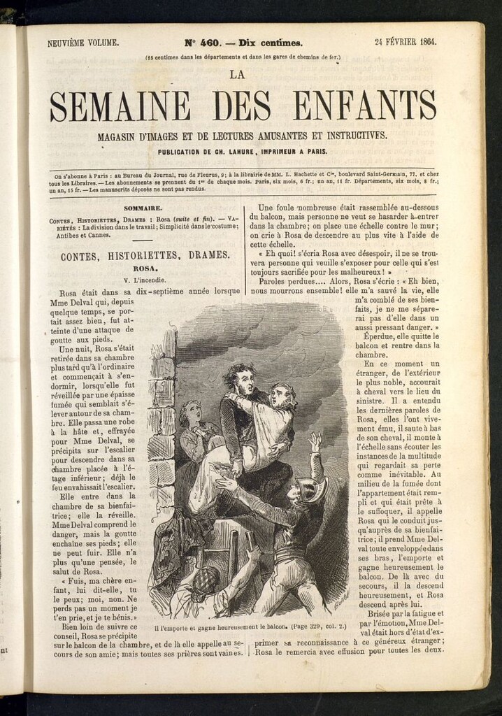Miniatura de La Semaine des Enfants del 24 de febrero de 1864, nº 460