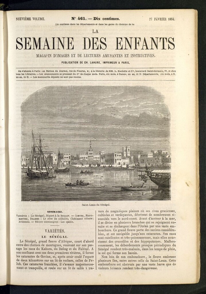 Miniatura de La Semaine des Enfants del 27 de febrero de 1864, nº 461
