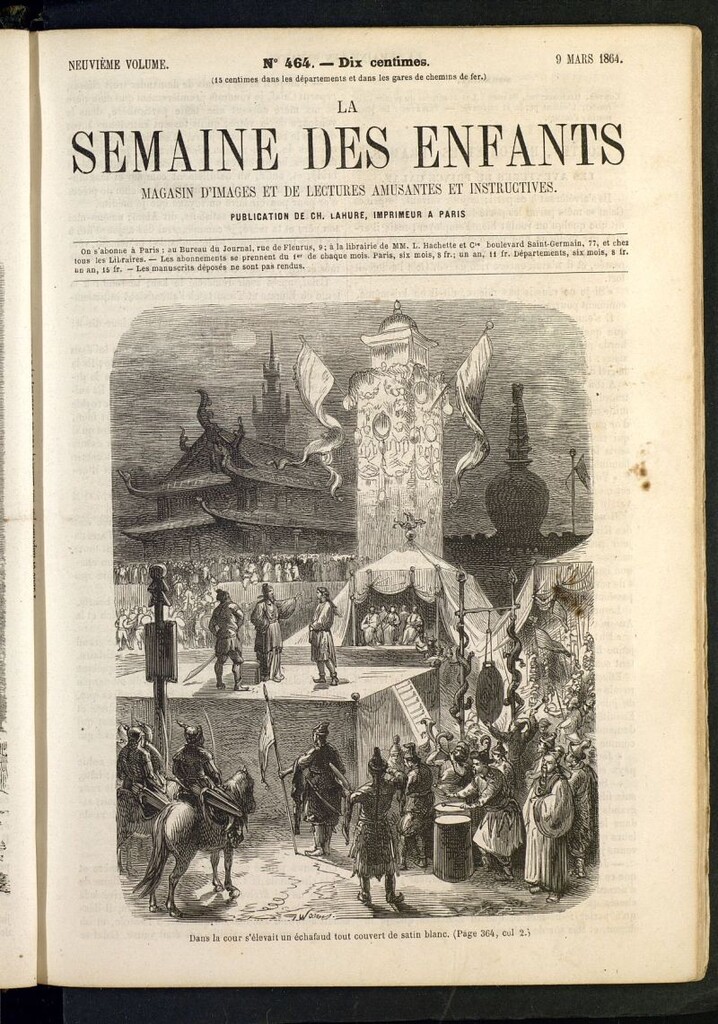 Miniatura de La Semaine des Enfants del 9 de marzo de 1864, nº 464