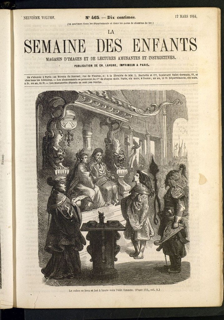 Miniatura de La Semaine des Enfants del 12 de marzo de 1864, nº 465