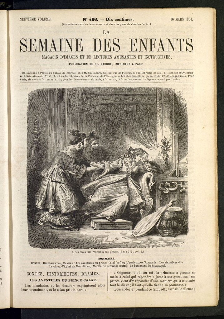 Miniatura de La Semaine des Enfants del 16 de marzo de 1864, nº 466