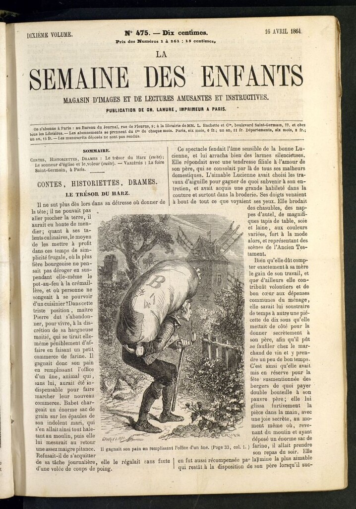 Miniatura de La Semaine des Enfants del 16 de abril de 1864, nº 475