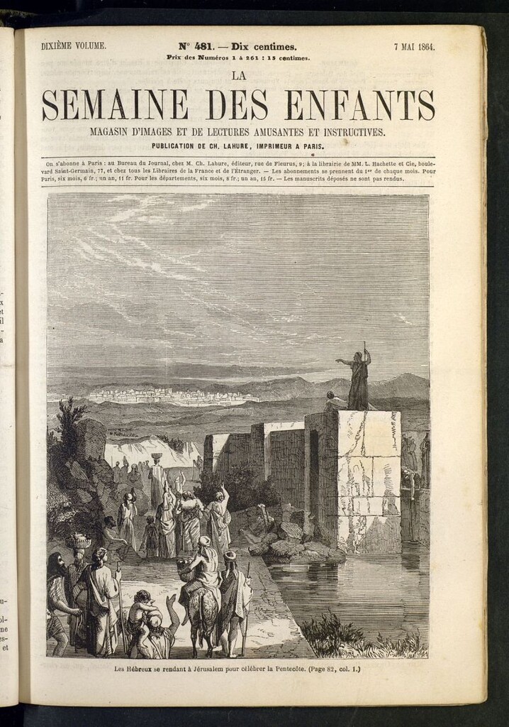 Miniatura de La Semaine des Enfants del 7 de mayo de 1864, nº 481