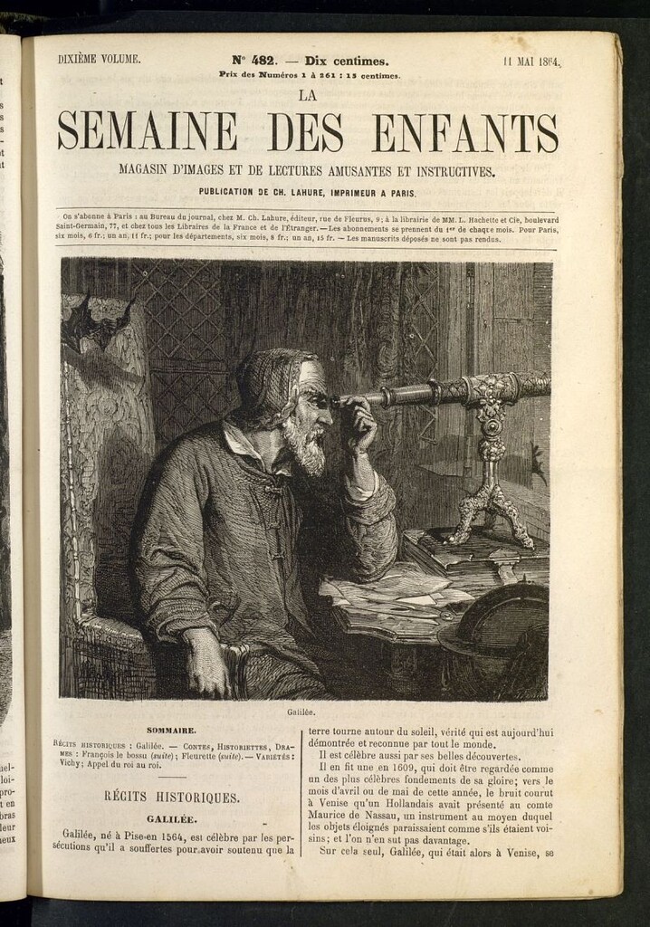 Miniatura de La Semaine des Enfants del 11 de mayo de 1864, nº 482