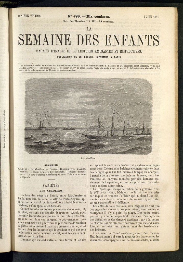 Miniatura de La Semaine des Enfants del 4 de junio de 1864, nº 489