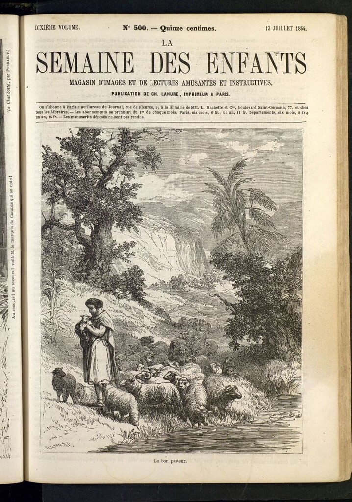 Miniatura de La Semaine des Enfants del 13 de julio de 1864, nº 500