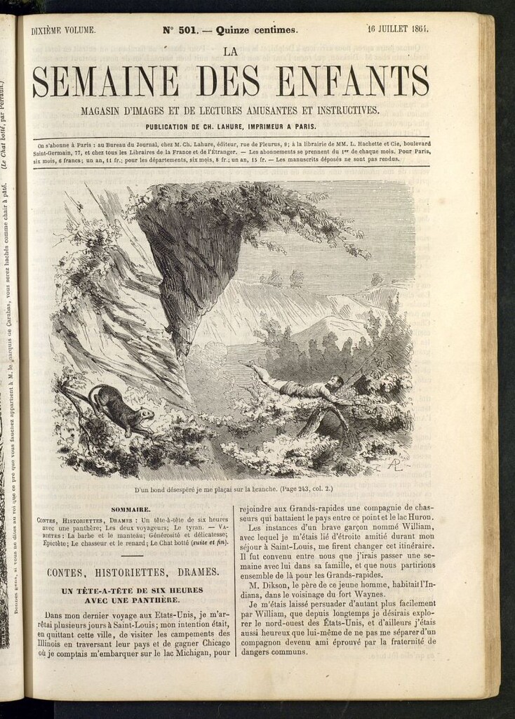 Miniatura de La Semaine des Enfants del 16 de julio de 1864, nº 501