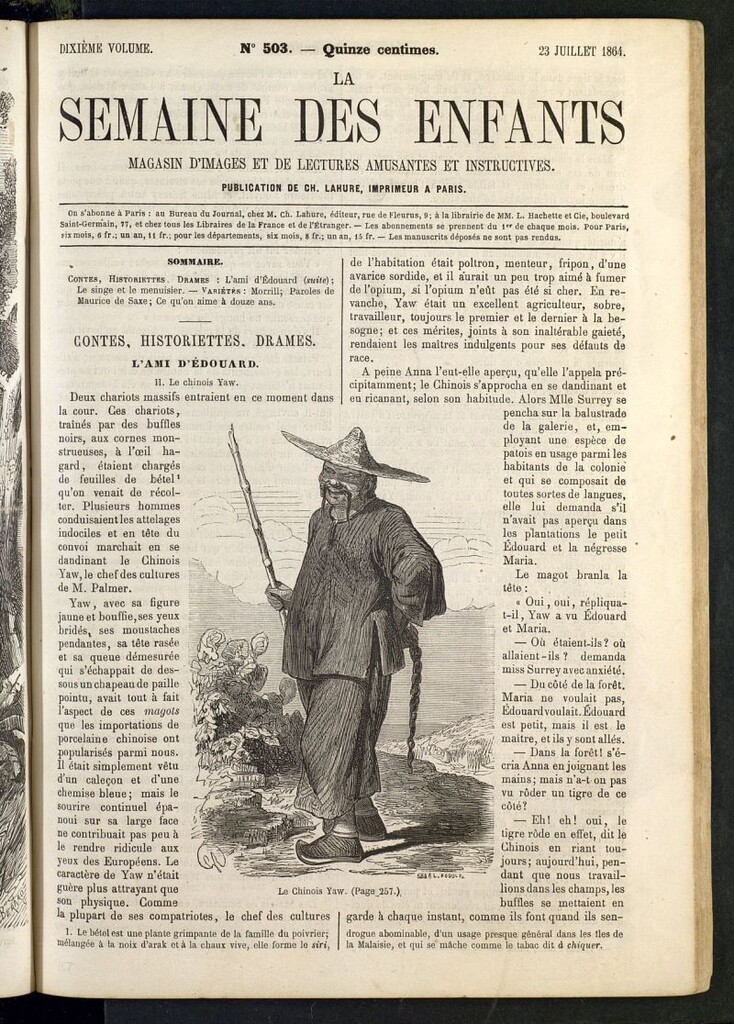 Miniatura de La Semaine des Enfants del 23 de julio de 1864, nº  503