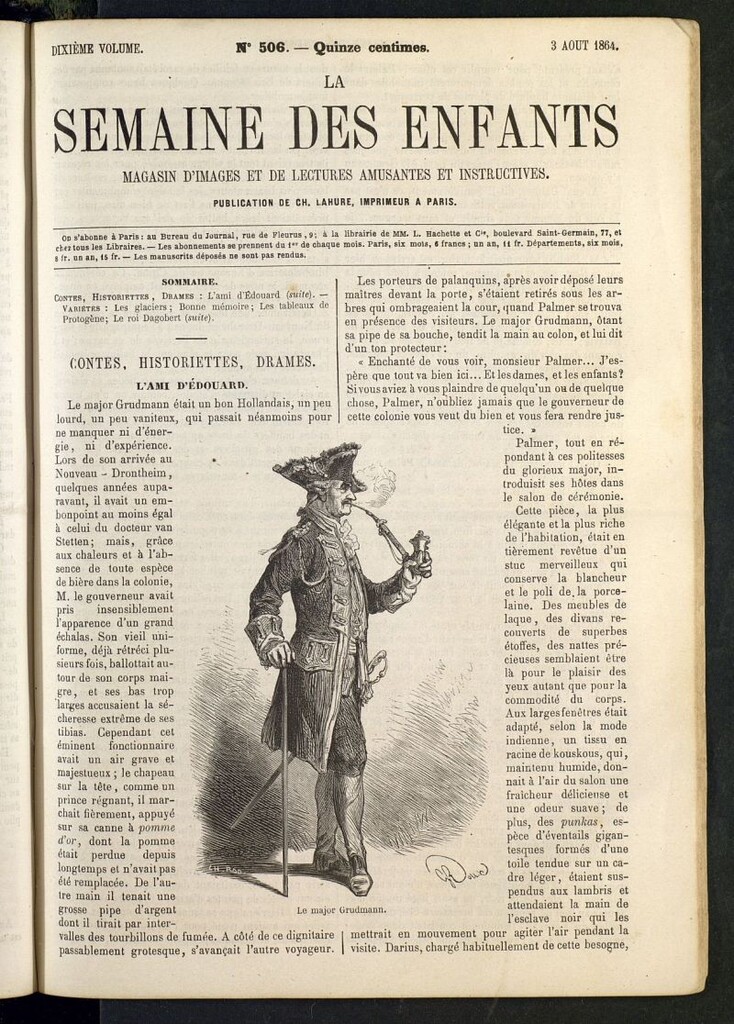 Miniatura de La Semaine des Enfants del 3 de agosto de 1864, nº 506