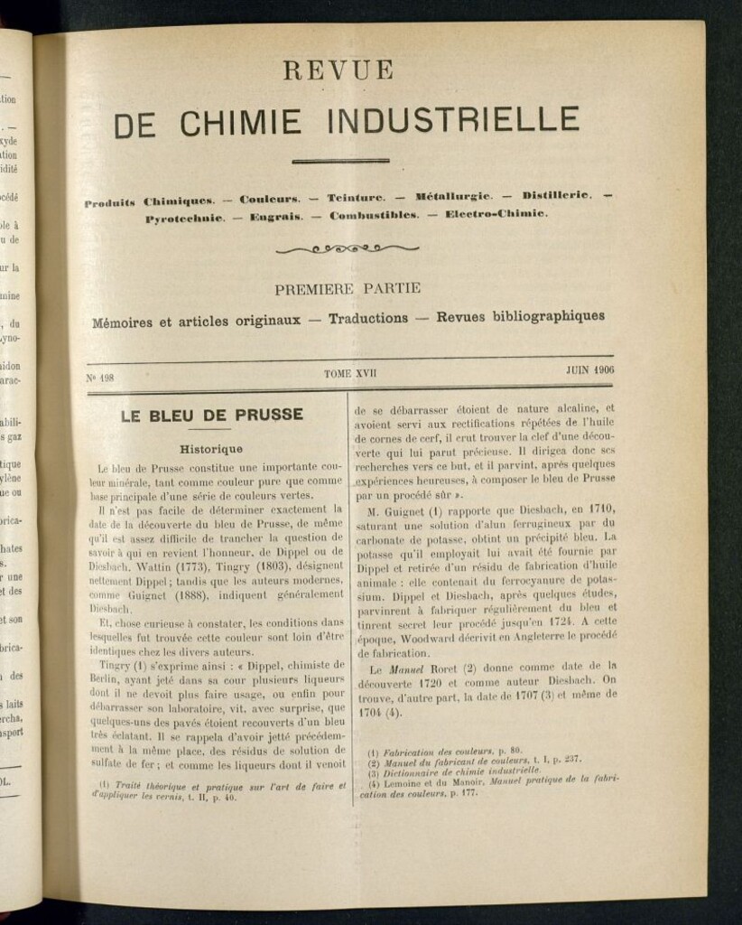 Miniatura de Revue de Chimie Industrielle juin 1906