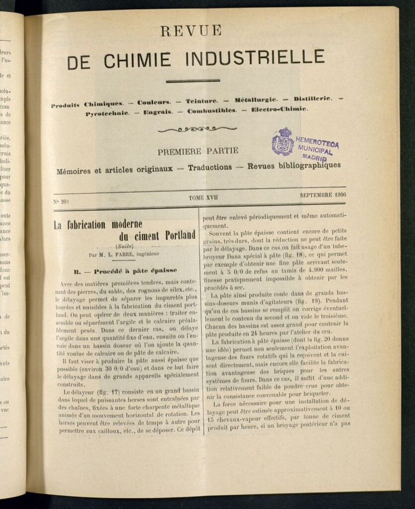 Miniatura de Revue de Chimie Industrielle septembre 1906