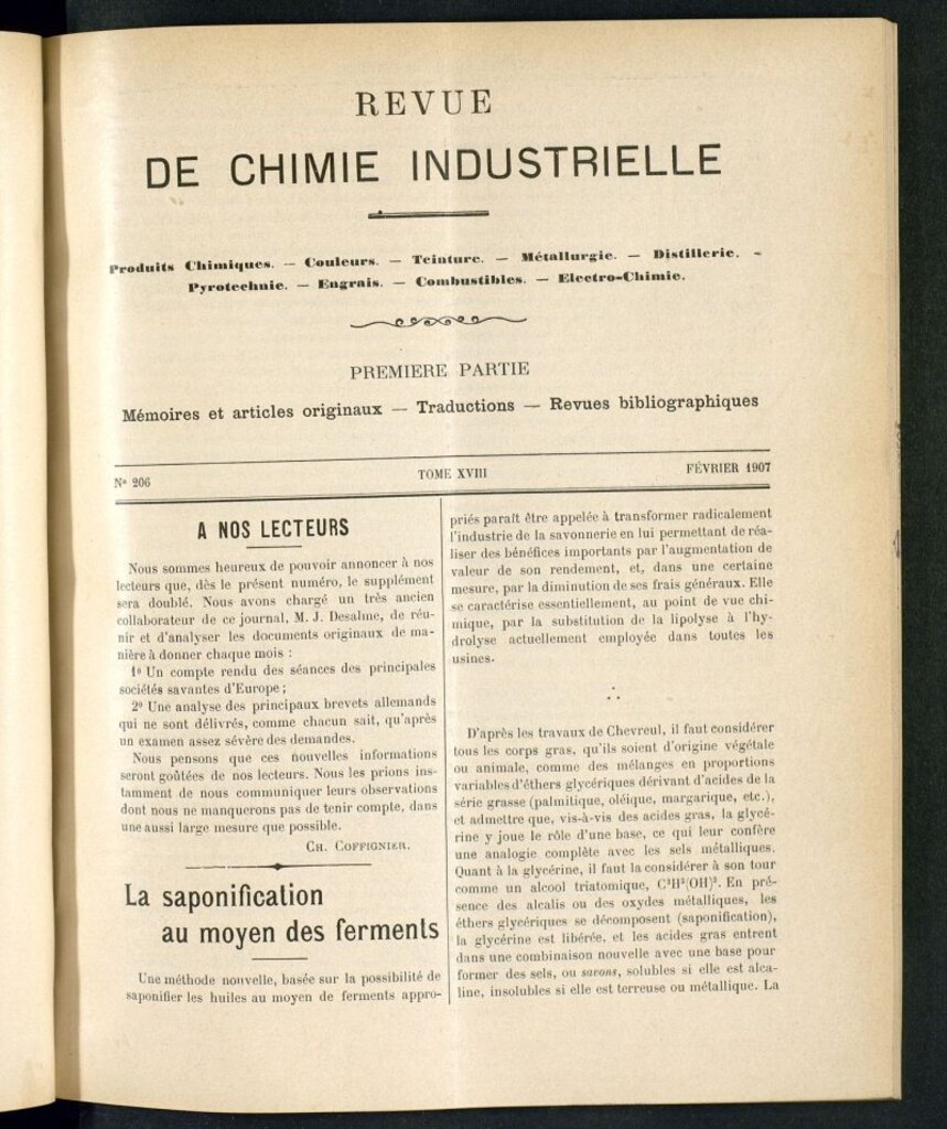 Miniatura de Revue de Chimie Industrielle février 1907