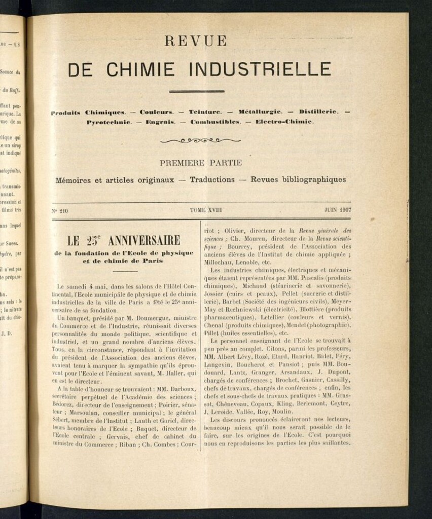 Miniatura de Revue de Chimie Industrielle juin 1907