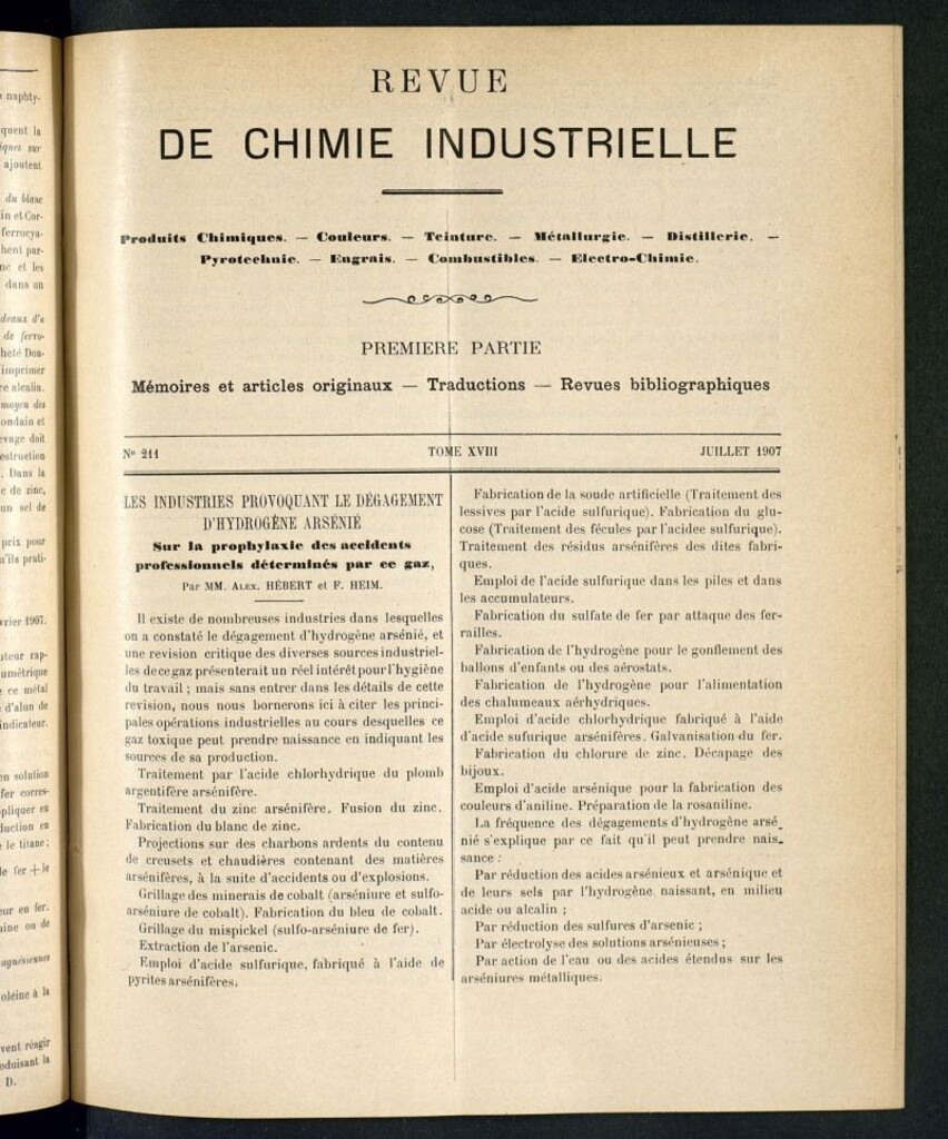 Miniatura de Revue de Chimie Industrielle juillet 1907