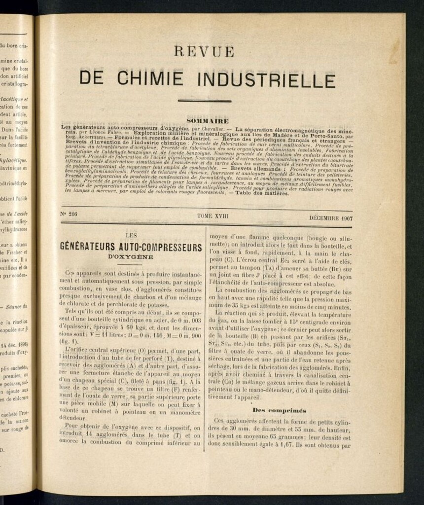 Miniatura de Revue de Chimie Industrielle décembre 1907